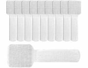 LABEL THE CABLE Organizér na suchý zip bílý, 10 kusů (LTC3120)