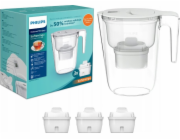 Philips Filtrační konvice MicroXclean Softening+ 2,6 l AWP2943WHT3/58 + 3 filtry