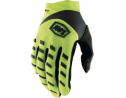 100% Rukavice 100% AIRMATIC Rukavice fluo žlutá černá vel. L (délka ruky 193–200 mm) (NOVINKA)