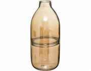 Atmosphera Skleněná váza Vase Line 30cm jantarová