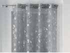 Douceur d`Interieur BLOOMY CURTAIN - Šedostříbrná 140x240