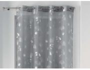 Douceur d`Interieur BLOOMY CURTAIN - Šedostříbrná 140x240