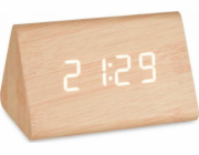 Gift Decor Dárková dekorace Digitální stolní hodinky Hnědé PVC Dřevo MDF (11,7 x 7,5 x 8 cm)