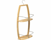 5five Sprchový koš Závěsná bambusová police Do koupelny Na tyči