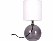 Ambiance Stolní lampa Stolní lampa se stínidlem Noční lampa bílá se skleněnou základnou 25x12 cm