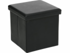 Atmosphera Puf Callie Black 38x38 cm