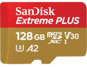 WD Paměťová karta Extreme Plus MicroSDXC 128 GB třída 10 UHS-I/U3 A2 V30 (SDSQXBD-128G-GN6MA)
