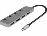 Lindy USB HUB Lindy USB Hub USB 3.0 4portový s ON/OFF