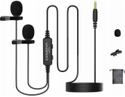 CKMOVA Mikrofon CKMOVA LCM2D - Duální klopový mikrofon pro fotoaparáty a chytré telefony