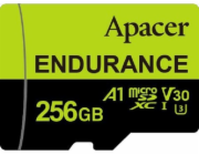 Apacer Paměťová karta Endurance MicroSDXC 256 GB Class 10 UHS-I/U3 A1 V30 (AP256GEDM1D05-R)