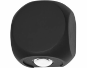 Italux Nástěnná lampa kovová, Porso, LED, 2W, zahradní nástěnná lampa, IP54, černá
