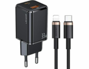 Usams Nabíječka T43 1x USB-A 1x USB-C 3A (USA800)