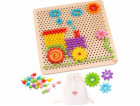 Tooky Toy Mozaikové puzzle se špendlíky, 88 dílků