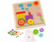 Tooky Toy Mozaikové puzzle se špendlíky, 88 dílků