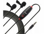 LensGo Duální mikrofon 2x dynamický klopový mikrofon Mini Jack 3,5 mm Lensgo / Lym-dm1 Dual