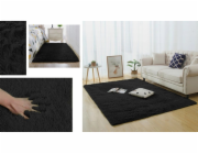 Strado Koberec Shaggy Strado 160x200 BlackSky do obývacího pokoje (černý)