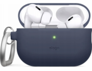 Elago Silikonové pouzdro AirPods Pro 2 Hang - pouzdro s karabinou pro AirPods Pro 2 v tmavě modré barvě - Záruka bezpečnosti. Jednoduché splátky. Doprava zdarma od 170 PLN.