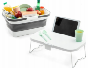 InnovaGoods Skládací piknikový koš s víkem a stolkem