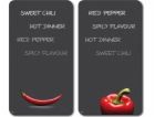 Kesper Multi-Glass krájecí prkénko, 2dílné, motiv: Chilli...