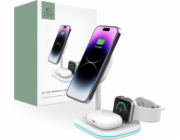 Tech-Protect Nabíječka Tech-Protect QI15W-A27 3v1 magnetická bezdrátová nabíječka MagSafe bílá