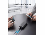 4kom.pl Powerbanka Externí powerbanka VEGER L20S - 20 000mAh LCD Rychlonabíjecí PD 20W černá (VP2039PD / W2039PD)