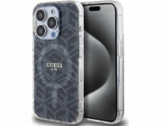 Guess Guess GUHMP15LHGCUSTGK pevný kryt pro iPhone 15 Pro 6.1 černý/černý IML GCube MagSafe
