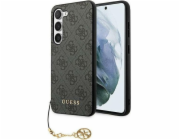 Guess Guess GUHCS24SGF4GGR S24 S921 černá/černá s pevným pouzdrem 4G Charms Collection