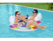 Bestway Nafukovací plavecký kruh Dvojitý 186 x 116 cm Duhový Bestway 43648