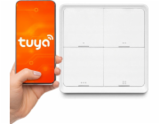 Tuya Dálkové ovládání pro mobilní telefon ZigBee tlačítko SC04 chytré 4 kanály 12 scén