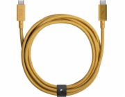 Native Union Kabel USB-C - USB-C, 2,4 m, zlatý (BELT-PRO2-KFT-NP)