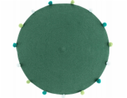 Douceur d`Interieur Interiérový design Kulatý koberec s bambulkami POMPOMPARTY, O 90 cm