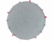 Douceur d`Interieur Interiérový design Kulatý koberec s bambulkami POMPOMPARTY, O 90 cm