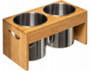 5five Kovové nádoby + bambusový stojan