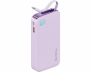 Usams Powerbanka USAMS Powerbank s navíjecím kabelem Lightning 10000 mAh PD 20W Fast Charge XY Series fialová/fialová 10KCD22503 (US-CD225)