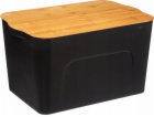 5five Plastová krabice s bambusovým víkem, 24 litrů