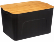 5five Plastová krabice s bambusovým víkem, 24 litrů