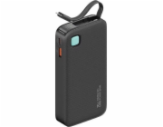 Usams Powerbanka USAMS Powerbank s výsuvným kabelem Výsuvná Lightning 10000 mAh PD 20W Fast Charge XY Series černá/černá 10KCD22501 (US-CD225)