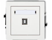 Karlik Zásuvka USB-AB Karlik Deco DGUSB-3 single 2.0 bílá
