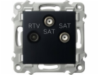 Ospel RTV-SAT zásuvka Ospel Szafir GPA-Z2S/m/33 se dvěma ...