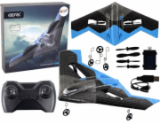 LeanToys R/C letadlo 4D-G4 světla modrá černá