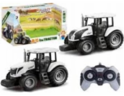 LeanToys Dálkově ovládaný traktor RC 2.4G Zvuky Bílý