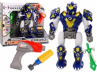 LeanToys Robot Zbraň Šroubovák Vrtačka Světlo Zvuk Námořn...