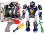 LeanToys Robot Zbraň Šroubovák Vrtačka Světlo Zvuk Námořnická modrá