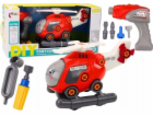 LeanToys DIY vrtulník kreslená hračka červená
