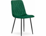 Leobert Židle TURIN - tmavě zelený samet x 1