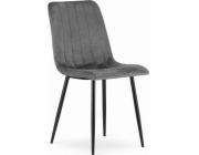 Leobert Židle LAVA - tmavě šedý samet x 1