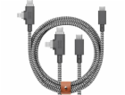 Native Union Kabel USB-C - USB-C + Lightning 2,4 m, černý...