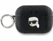 Karl Lagerfeld Karl Lagerfeld KLAP2PGKIPK kryt na AirPods Pro 2 (2022/2023) černá/černá s monogramem Karl Head