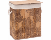 Koš na prádlo 5five BAMBOO s květinovým motivem, 60 l