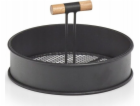 Zeller Kovový stojan s úchyty, O 20 cm, černý, ZELLER